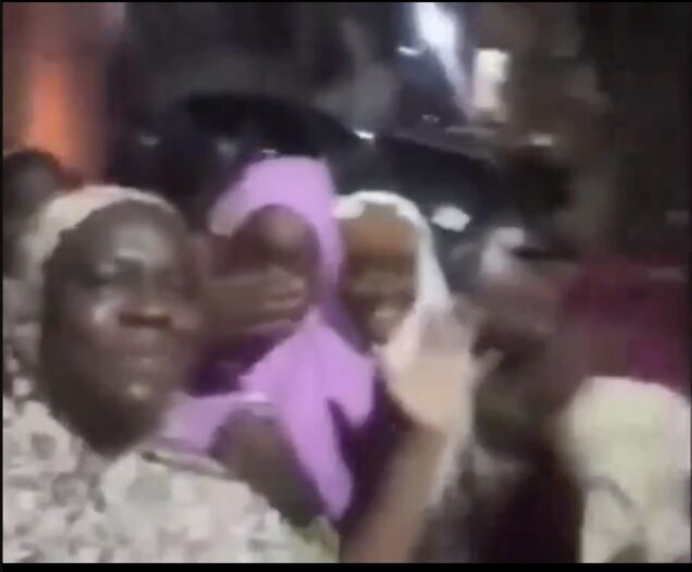 Screeshot of Najeeba sisters after they were freed Saturday night