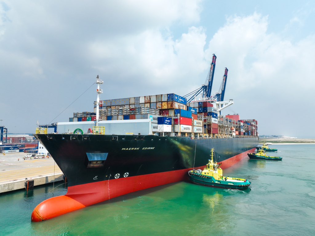 Lekki Deep Seaport berths largest container vessel on Nigerian waters