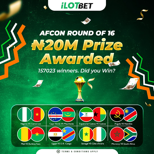 iLOTBET AFCON Prediction Winners Crowned, 20 million Naira Shared!