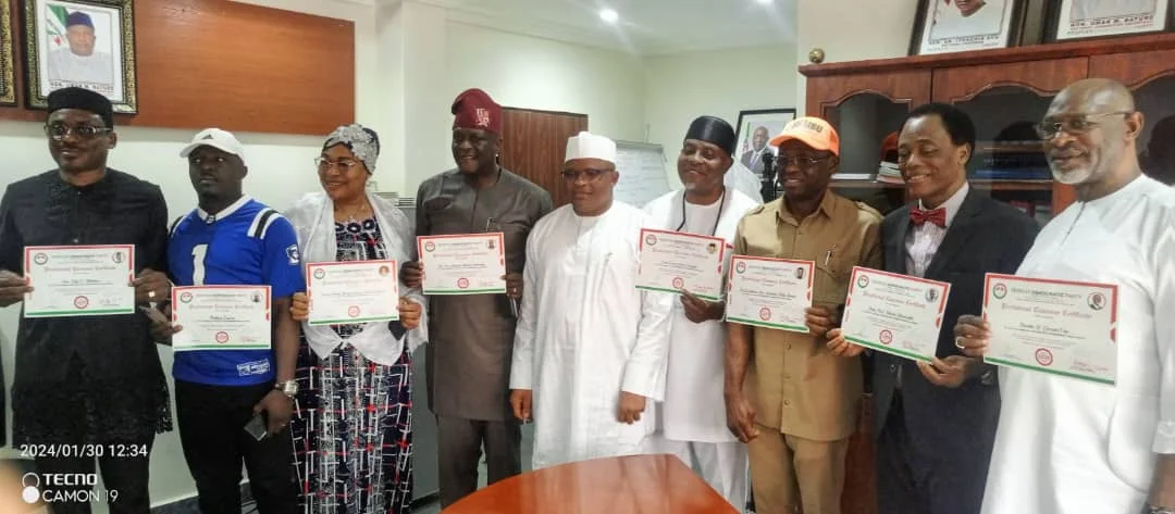 PDP clears Deputy governor Philip Shaibu, Asue Ighodalo, eight others for February 22 Edo 2024 governorship election primary