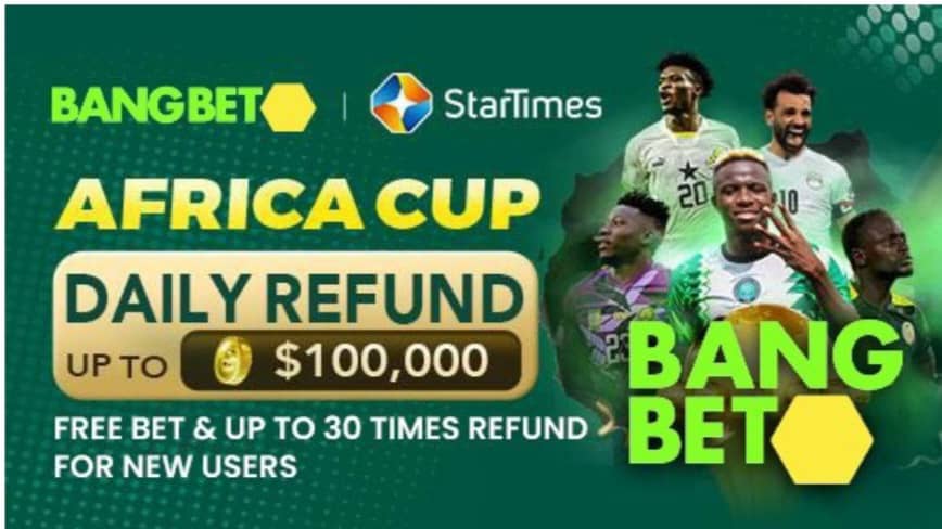 Engage in the excitement of AFCON and other sports events with Bangbet.