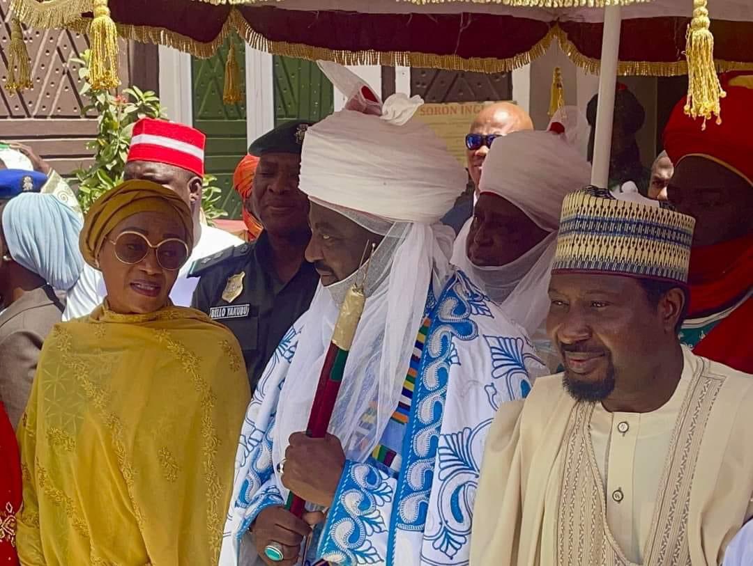 Emir of Kano, Aminu Ado Bayero urges First Lady Oluremi Tinubu to convey message of hunger in the country to her husband, President Tinubu.