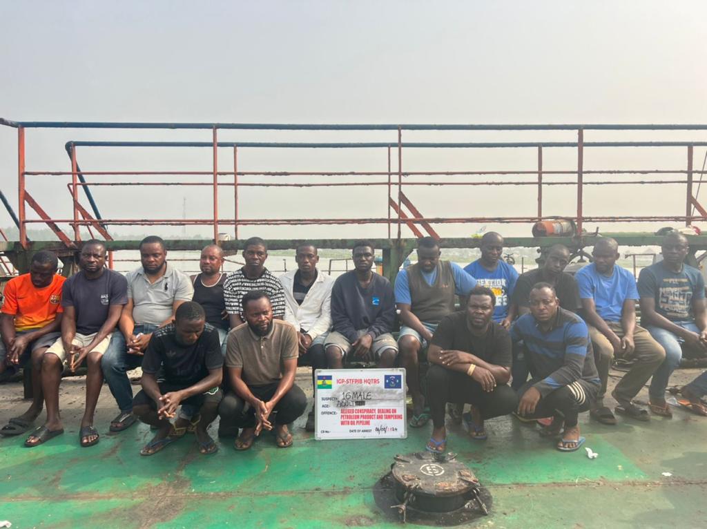 Police to prosecute 40 suspects recently arrested for oil theft at Ogbogoro Oil Field, Brass Area, and Ekeni Area of Bayelsa State