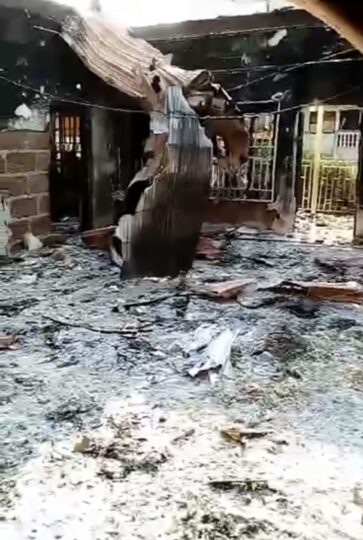 Mr. Oliver Okafoeze’s residence in Anambra razed by attackers2