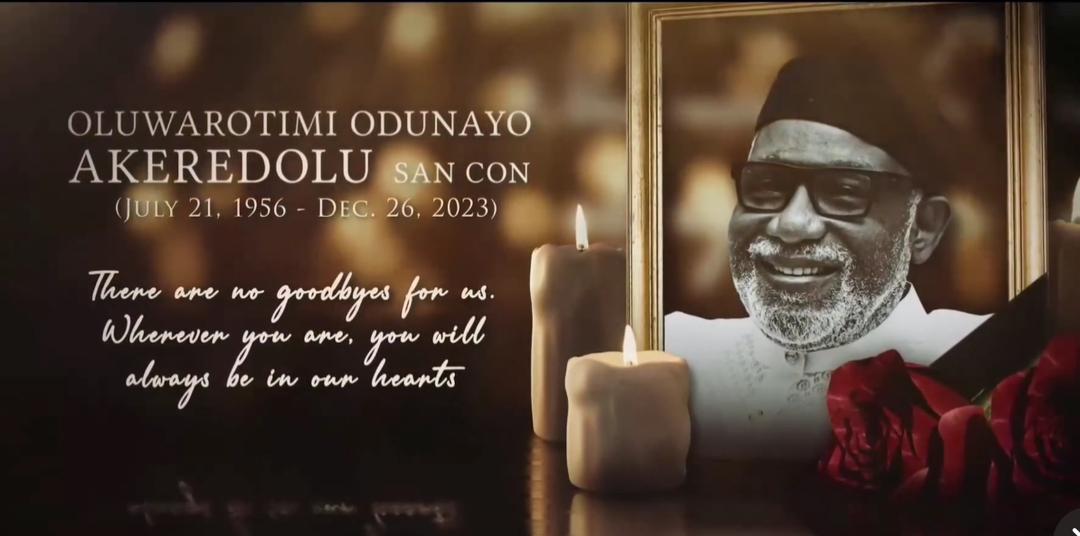 Akeredolu's burial arrangements begin