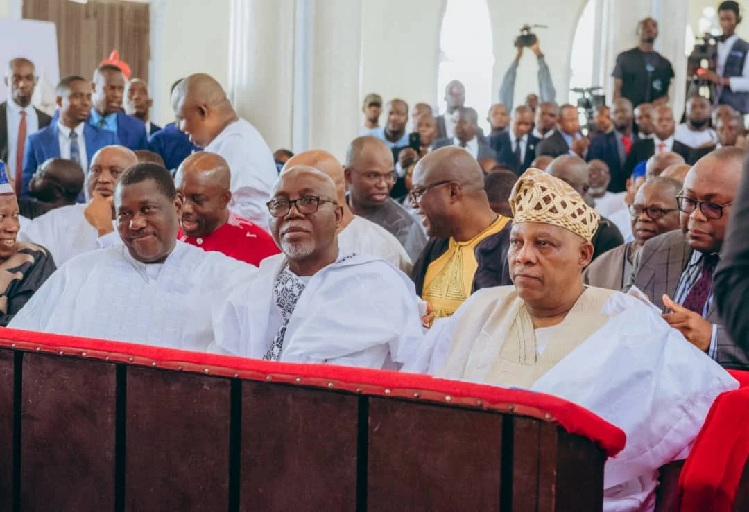 President Tinubu leads governors, other dignitaries in tributes at final burial ceremony of late Gov. Akeredolu in Owo, Ondo State