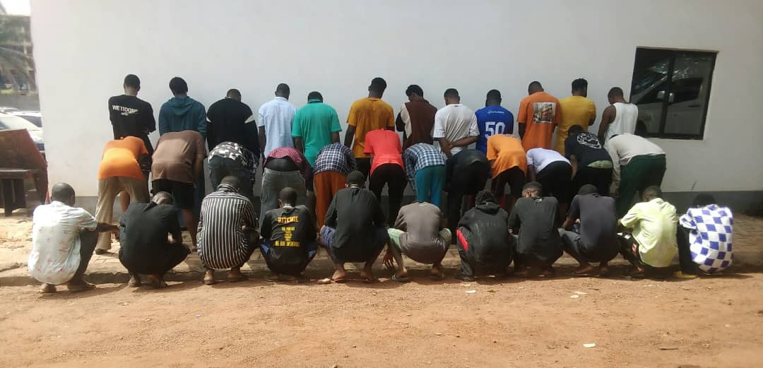 EFCC releases names of four brothers, 30 others busted for Internet fraud in Enugu