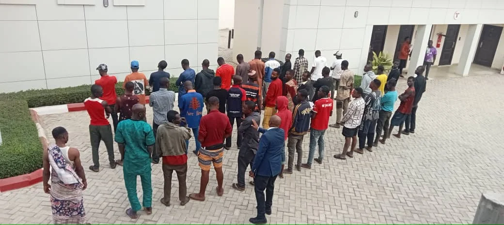 EFCC operatives arrest 41 suspects, impound 12 trucks transporting illegally mined minerals in various parts of Kwara and Oyo States