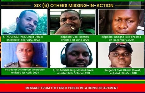 JUST IN: Six policemen shot dead in Delta, six others missing
