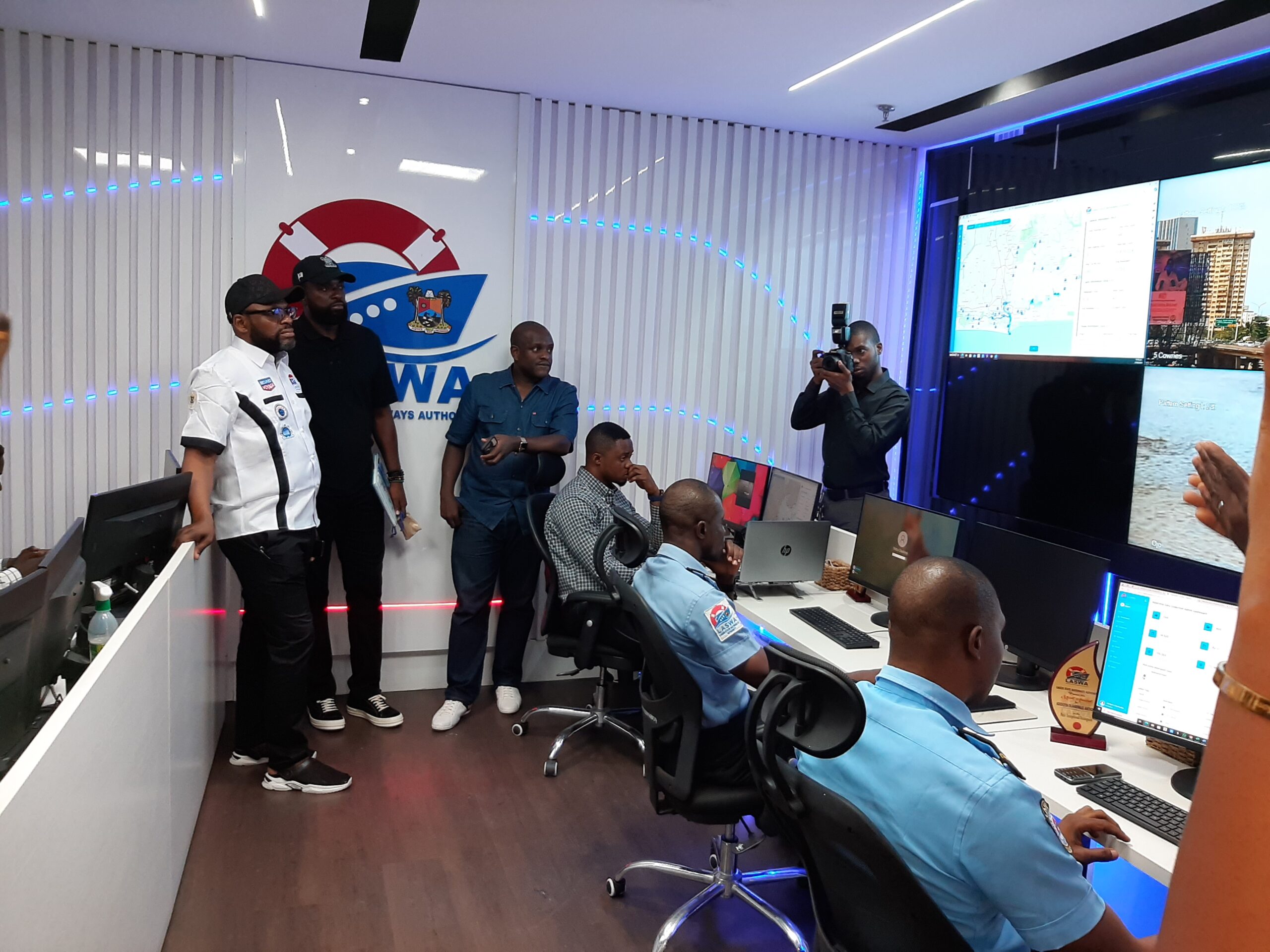 Lagos State Waterways Monitoring and Data Management Centre (WMDMC) Control Room