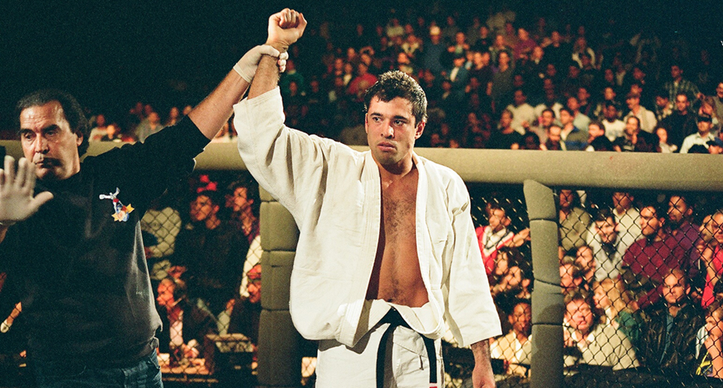 The first UFC in 1993 was where Royce Gracie blew everyone's minds. He won 3 fights in one night using plenty of techniques
