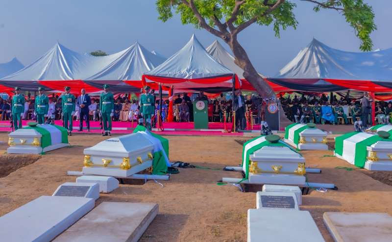 Tinubu offers scholarships, housing to families of slain soldiers