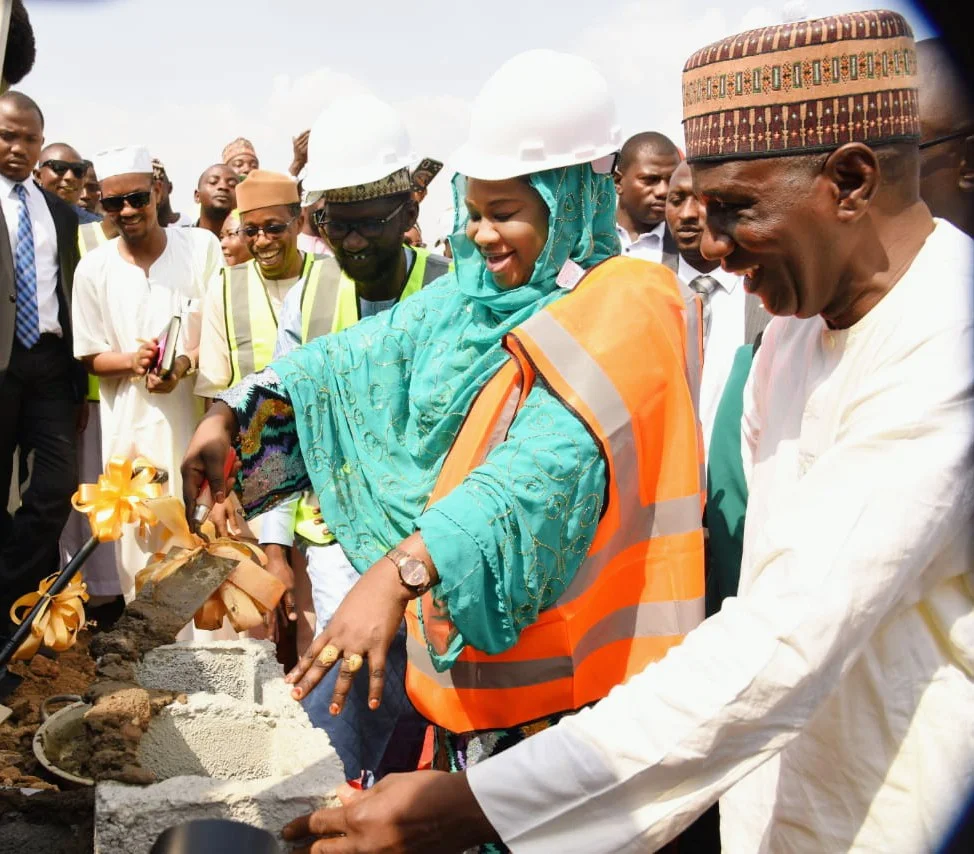 FCT Minister of State, Dr Mariya Mahmoud, inaugurates construction of 618-shop Modern Market in Zuba, Gwagwalada Area Council of FCT.
