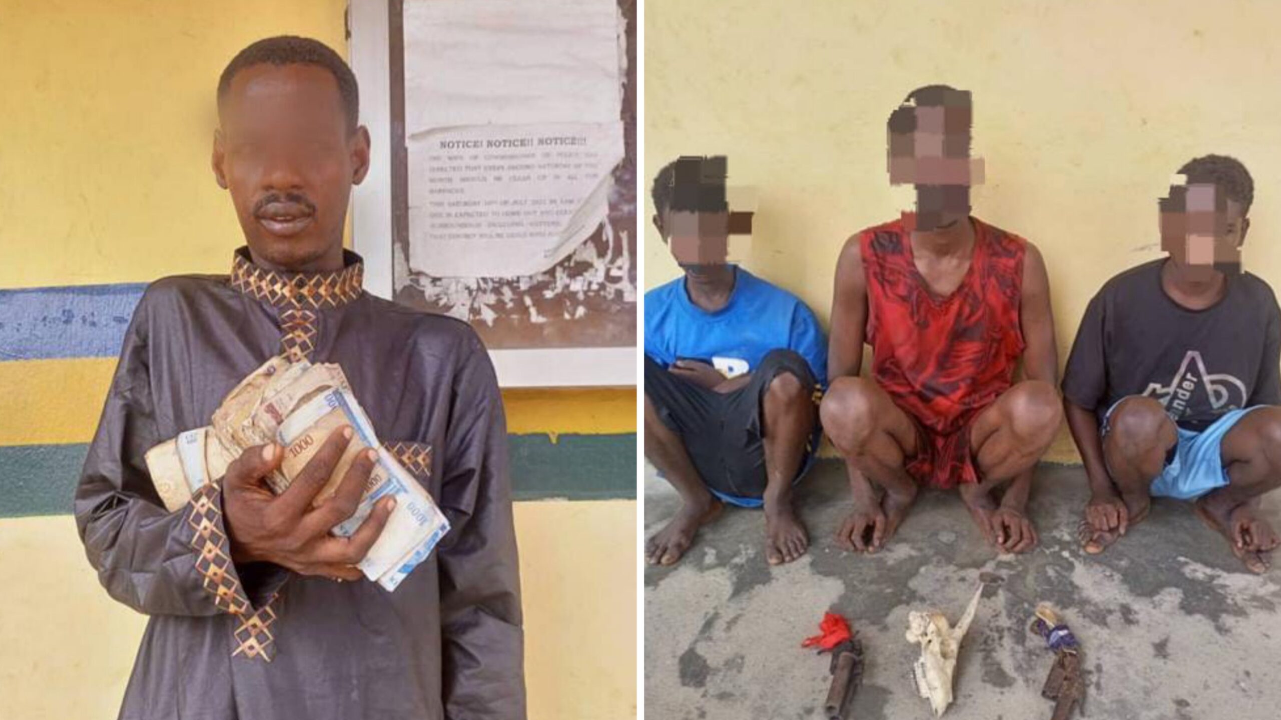 Police parade five individuals suspected to be involved in criminal activities, including kidnapping and cultism in Rivers