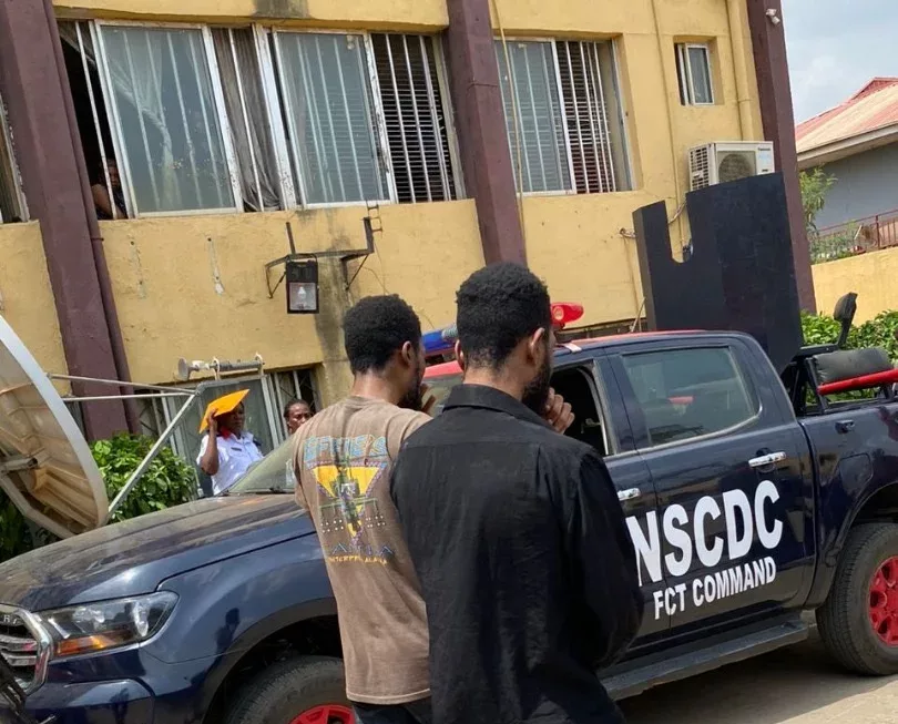 NSCDC arrests two brothers for impersonating its Commandant in FCT Olusola Odumosu, and other citizens on Facebook for fraudulent activities
