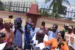 Protesters ask Lagos House of Assembly to suspend John Ogundare, the chairman of Eti-Osa East LCDA over alleged misappropriation of N1.9bn.