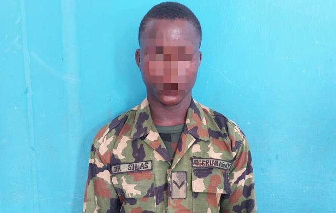 Fake soldier Dickson arrested in Lagos