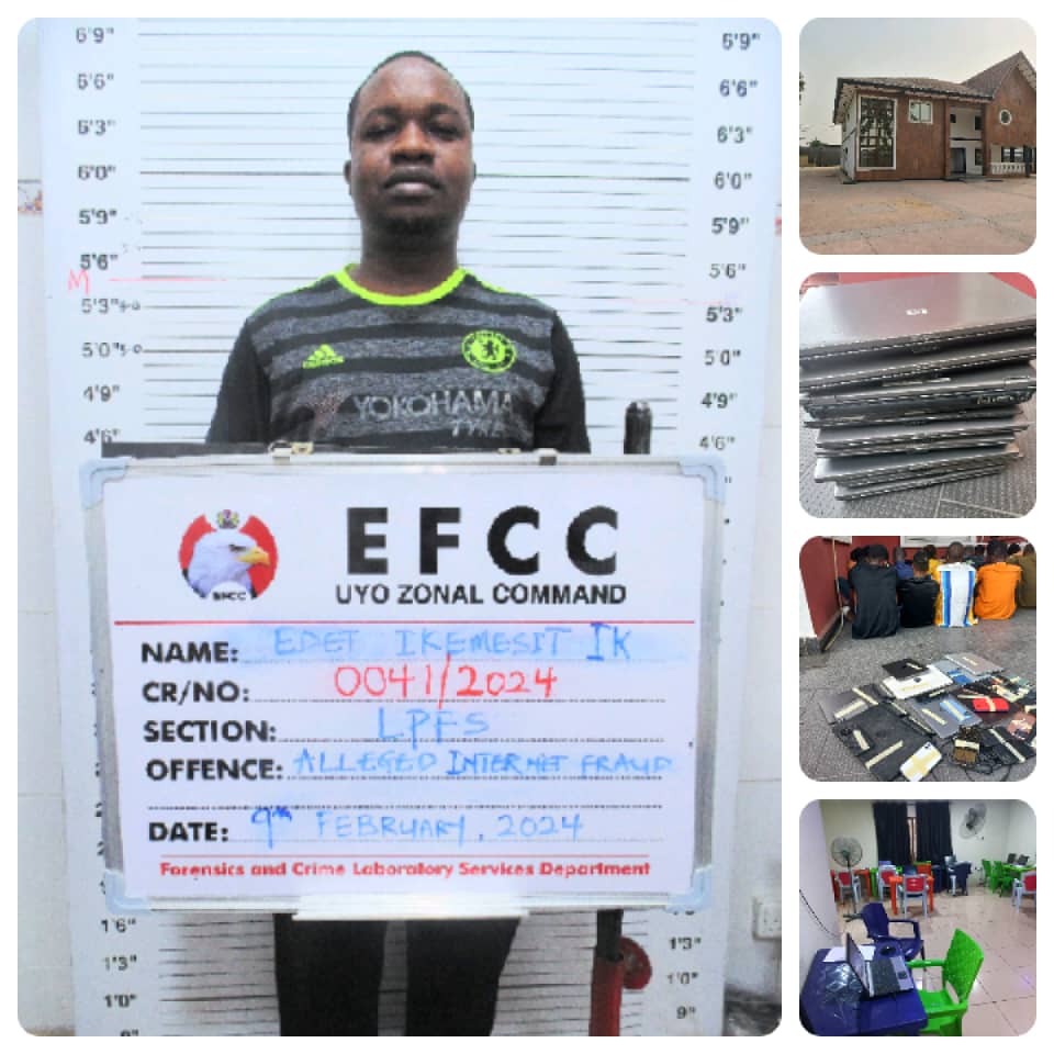 Ikemesit Edet, proprietor of Uyo cybercrime school tagged Hustle Kingdom jailed 10 years after pleading guilty to EFCC charges