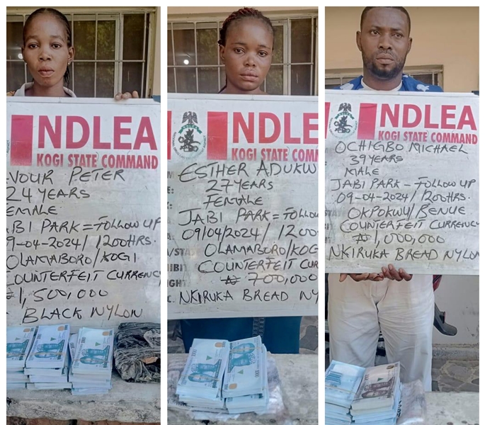 Pregnant woman, widow arrested over N3.2m counterfeit cash, lethal illicit substance