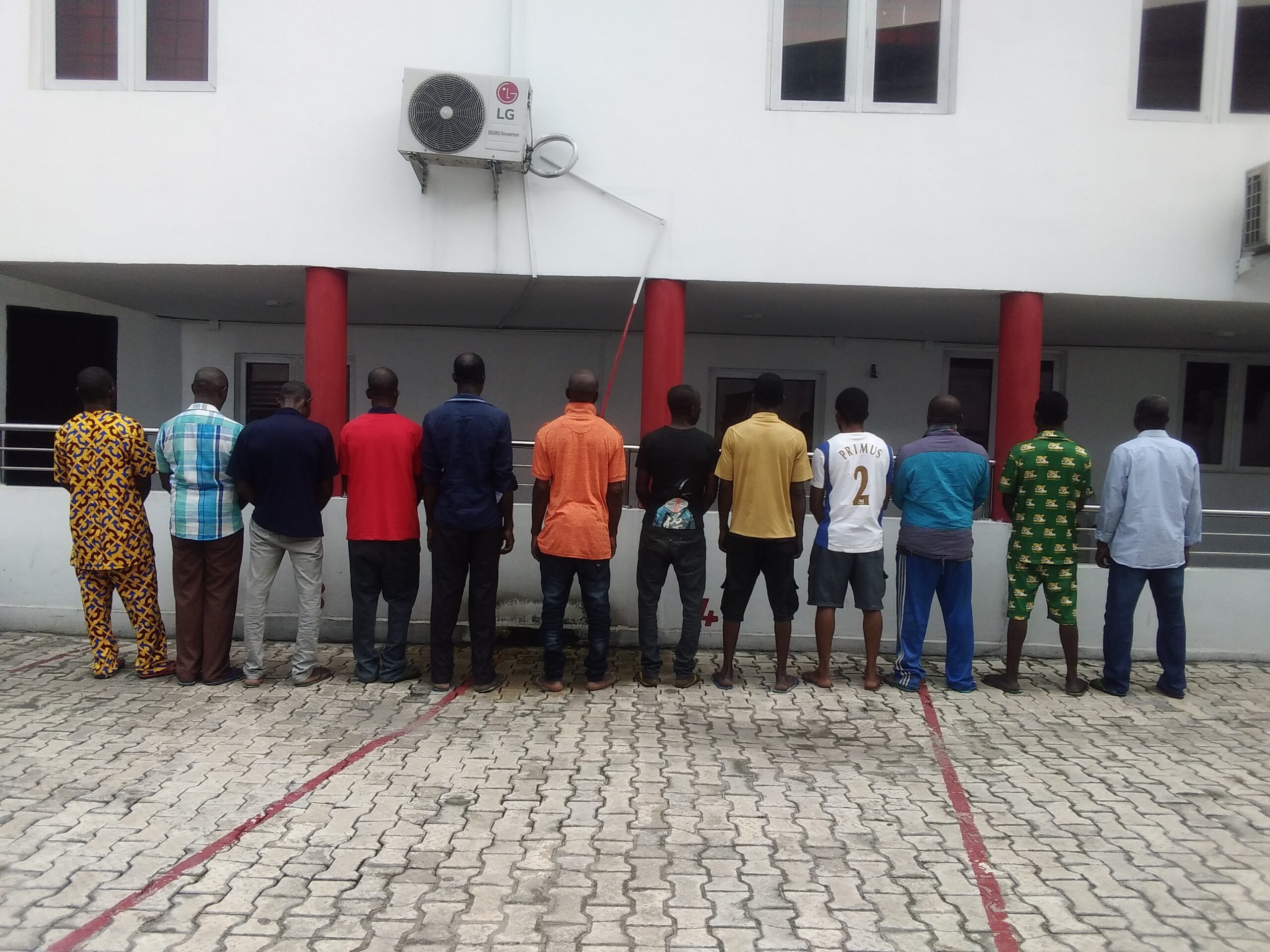 EFCC begins investigation of 14 suspected oil thieves and Motor Fishing Trawler, MFT, Hawwau Tanko arrested by Nigerian Navy Bayelsa