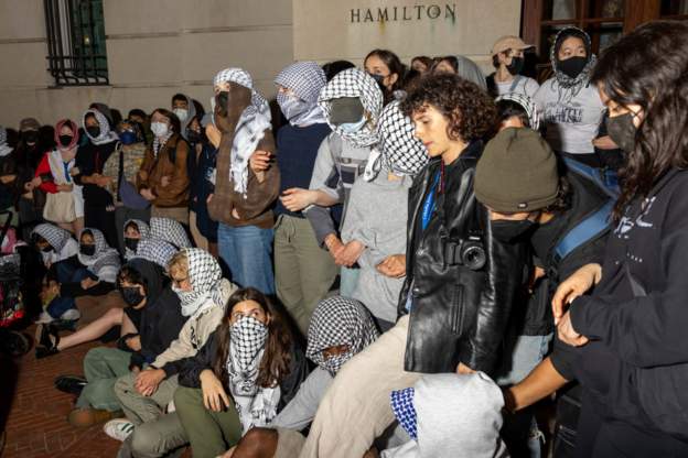 Pro-Palestinian protesters take over campuses in U.S. 