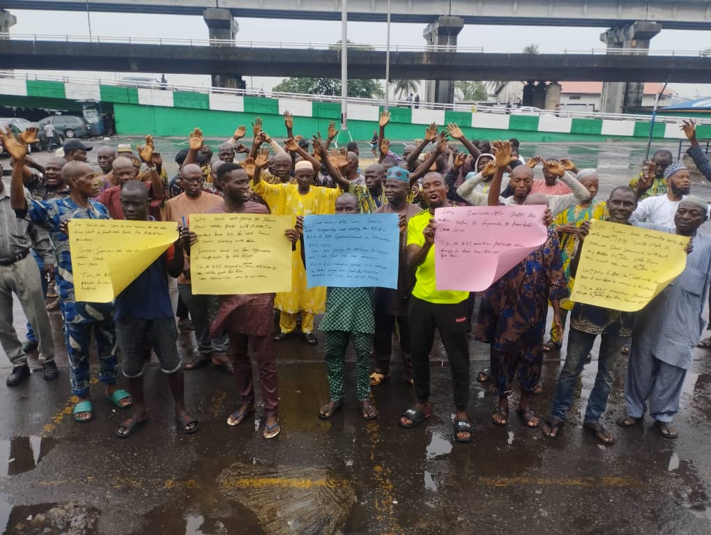 The protesting T & M Lekki drivers