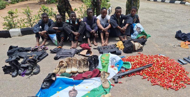 Some of the Yoruba nation agitators arrested in Ibadan for invading Assembly complex