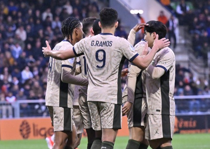 Paris St Germain, PSG, were crowned Ligue 1 champions for a record-extending 12th time on as their third straight title was wrapped up