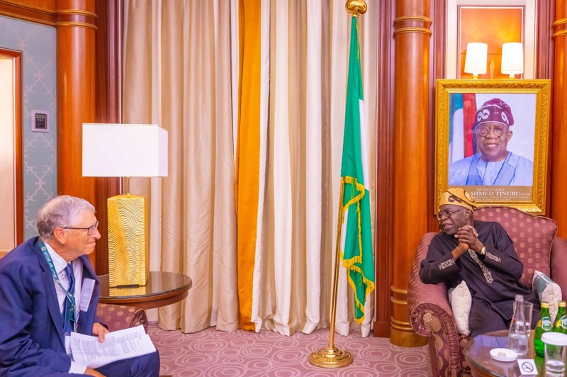 This happened when Tinubu meets Bill Gates in Saudi Arabia