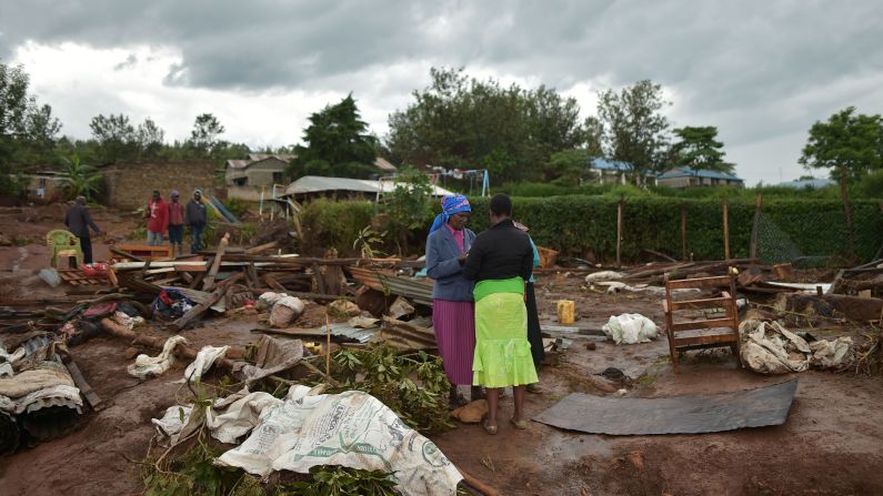 Police in Kenya say at least 42 people have been in the country's central Mai Mahiu area after a dam burst due to heavy rainfall on Monday