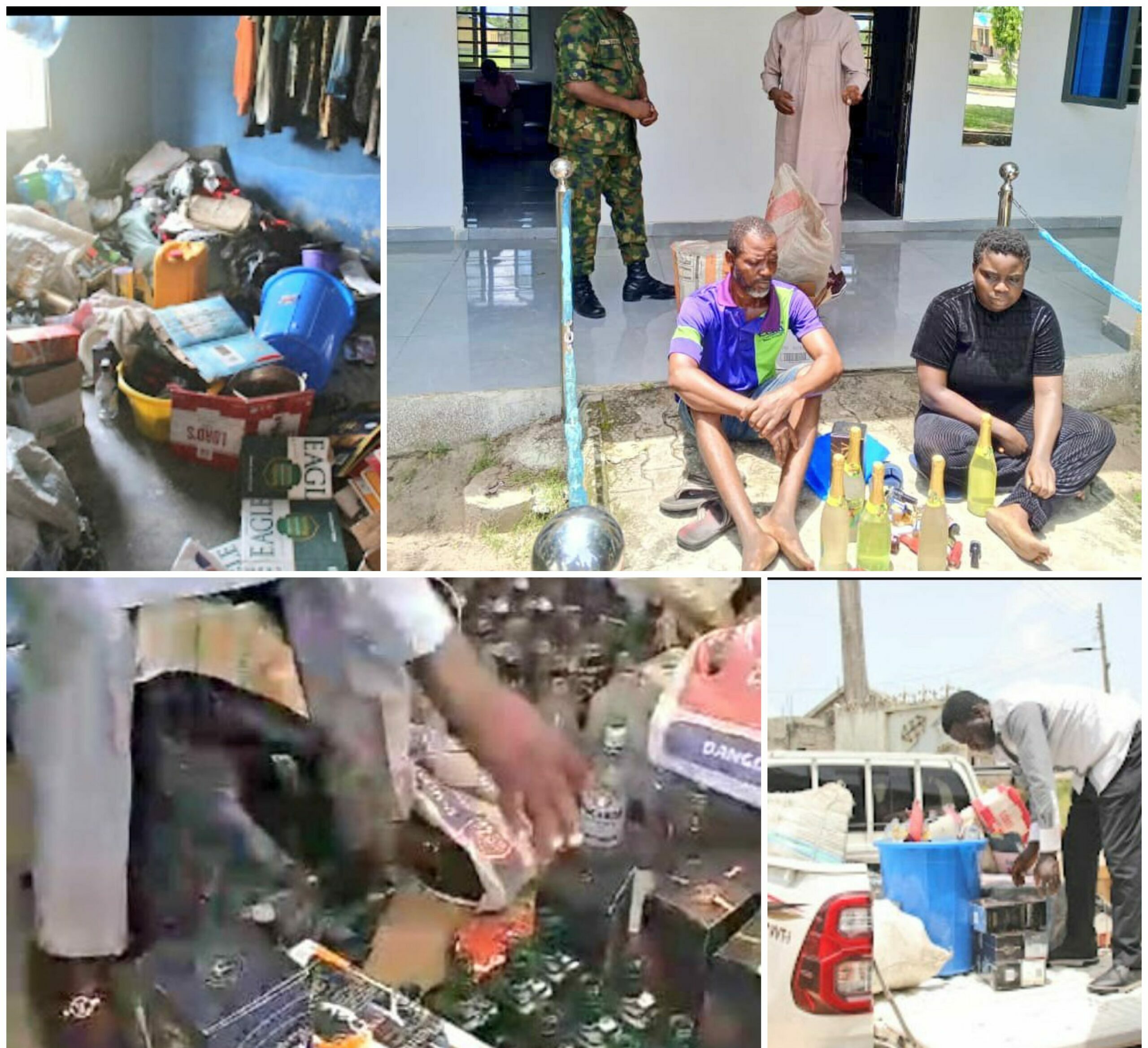 NAFDAC dismantles operations of Chinedu Okafor, an illegal drinks manufacturer operating in the Badagry area of Lagos State.