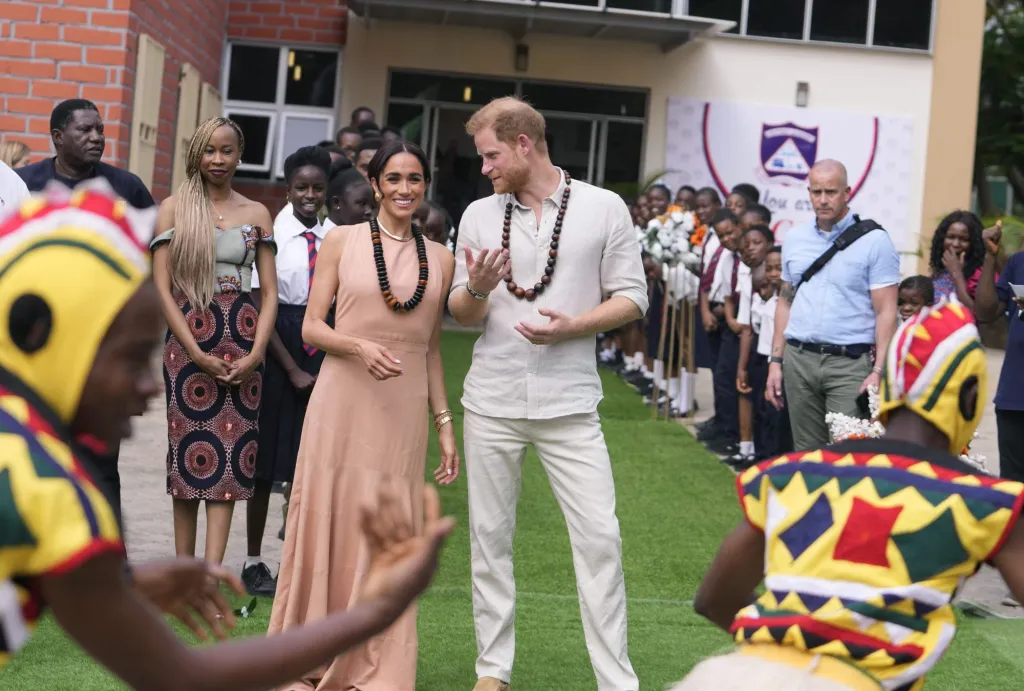 Prince Harry, Meghan Markle land in Nigeria