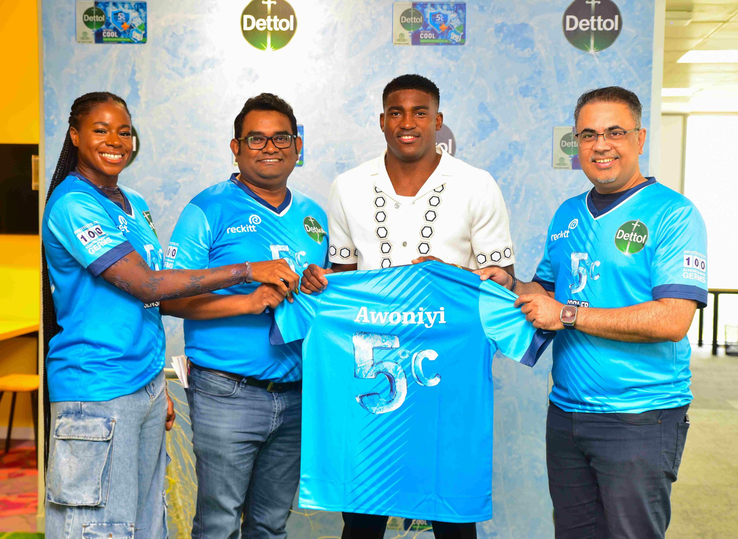 Dettol Unveils International Football Star, Taiwo Awoniyi as Brand Ambassador for Dettol Cool