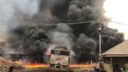 Ile-Epo Market on fire