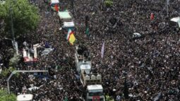 Millions attend funeral procession for late Iranian President Raisi