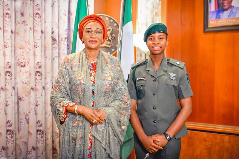 Oluremi Tinubu told Owowoh, first female Nigerian graduate of UK's Military Academy 