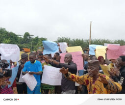 Protesters in Edo