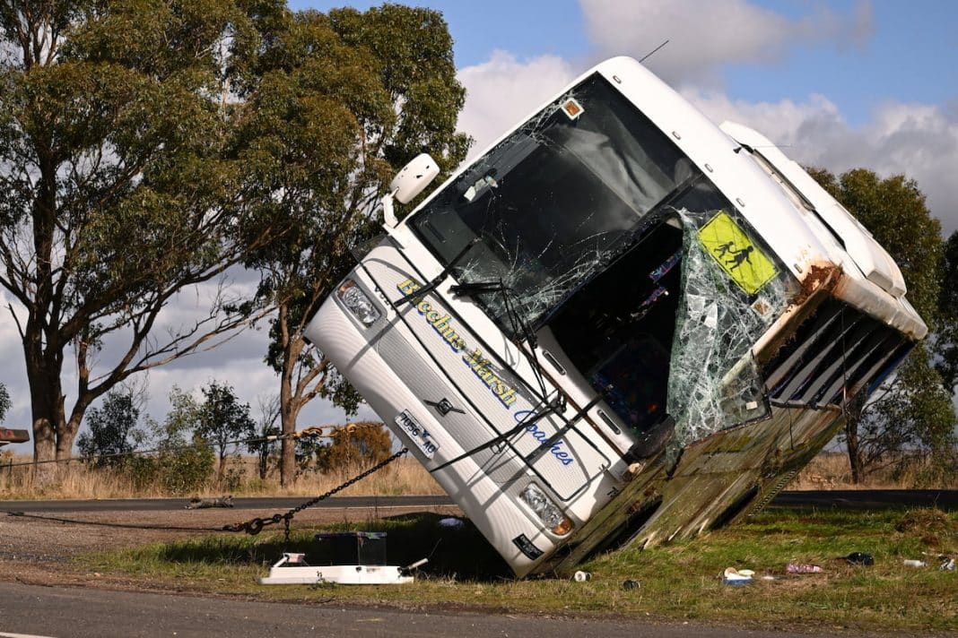 A school bus accident in Australia