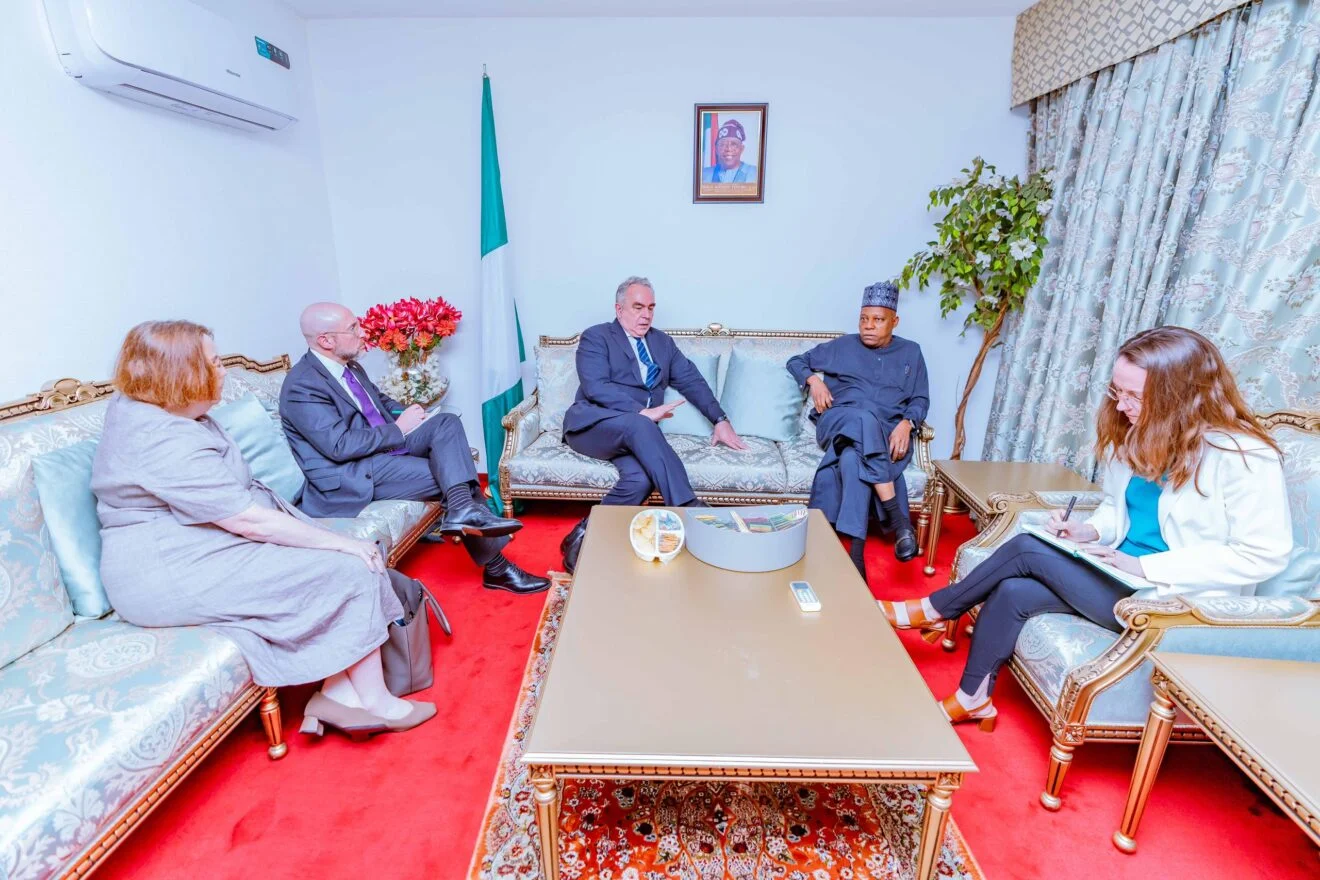 Vice-President Kashim Shettima meets United States, U.S. Deputy Secretary, Kurt Campbell, and his team in Abuja, Nigeria