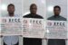 EFCC operatives arrest three men for spraying naira notes on a celebrant at a funeral ceremony in Asaba, Delta State.