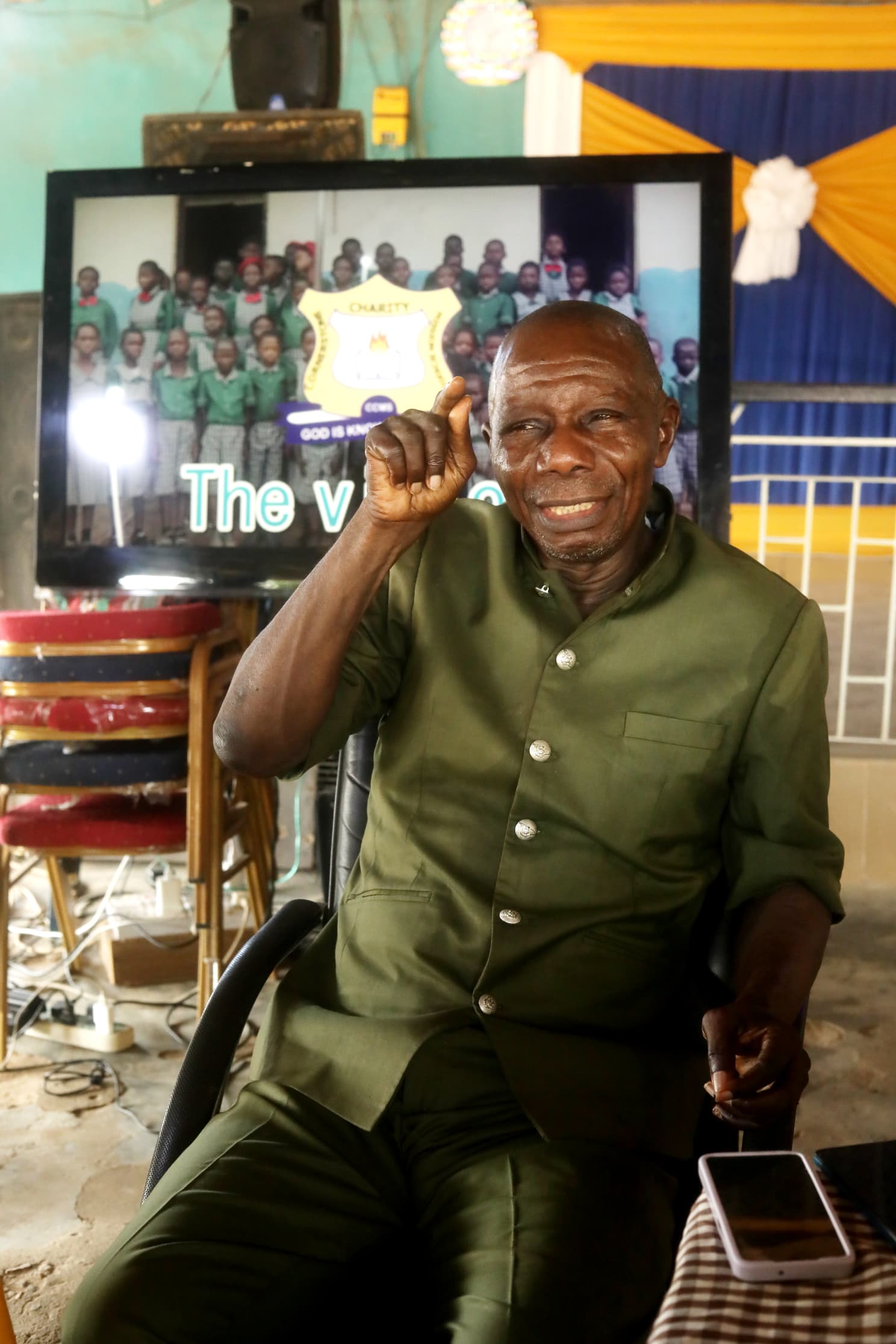 Evang Abraham Olorunnnimilo, founder, Cornerstone Charity Mission School