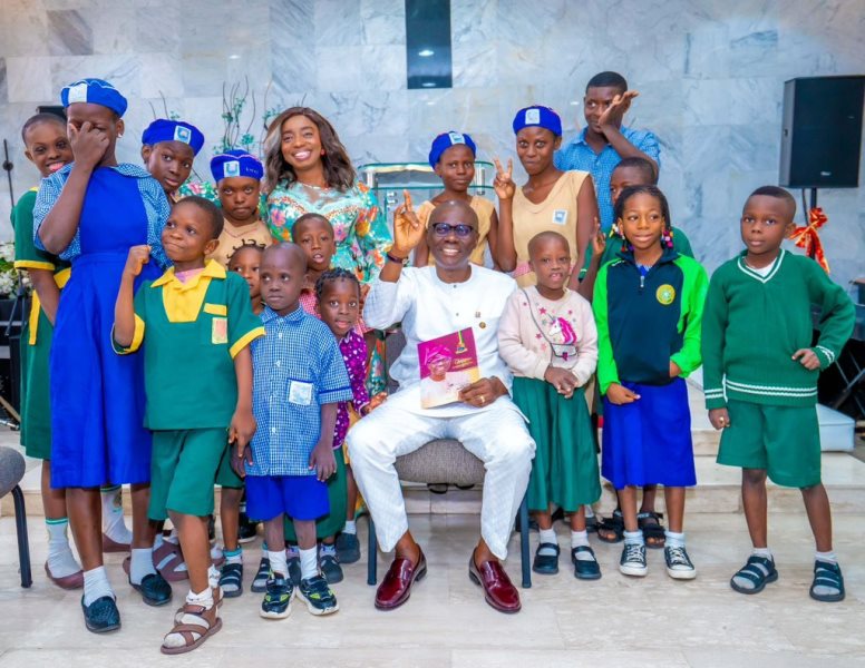 Sanwo-Olu marks 59th birthday with children living with disabilities
