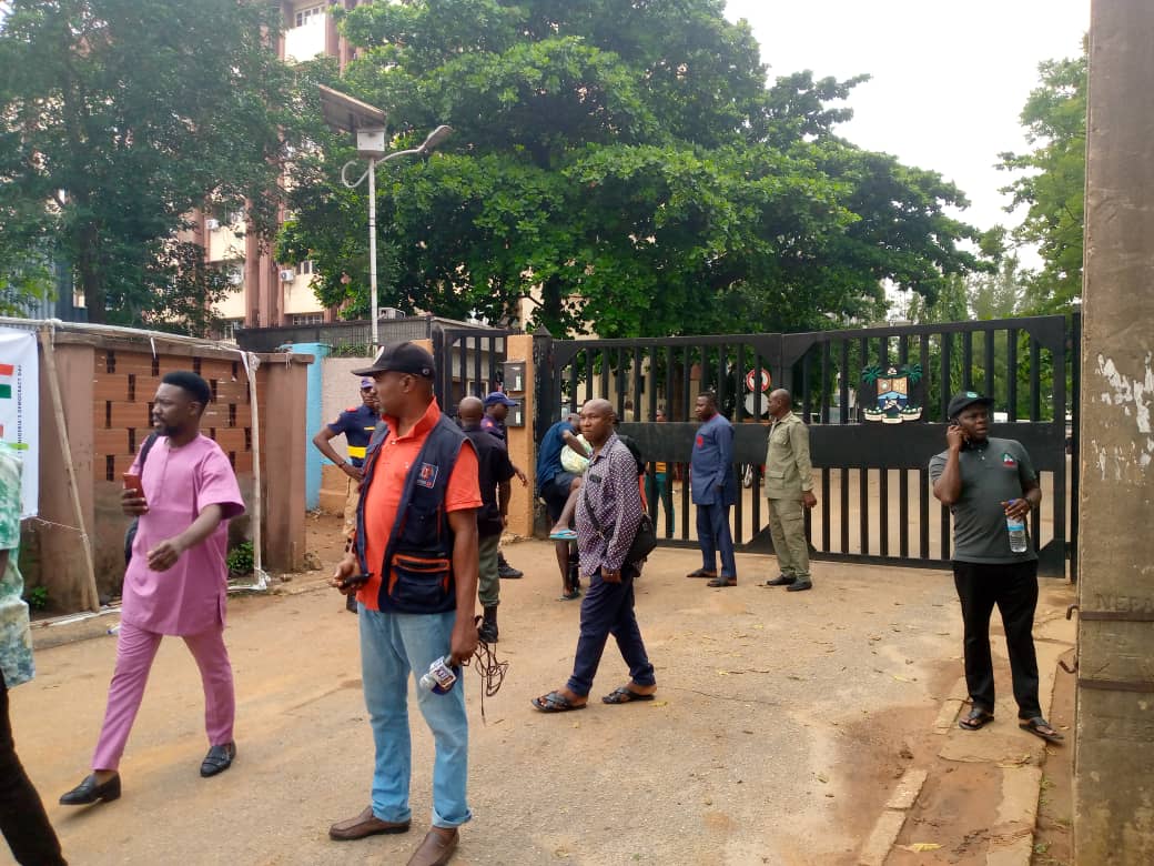 Labour Strike: State secretariat, public schools, banks shut down in Lagos ( Photos).