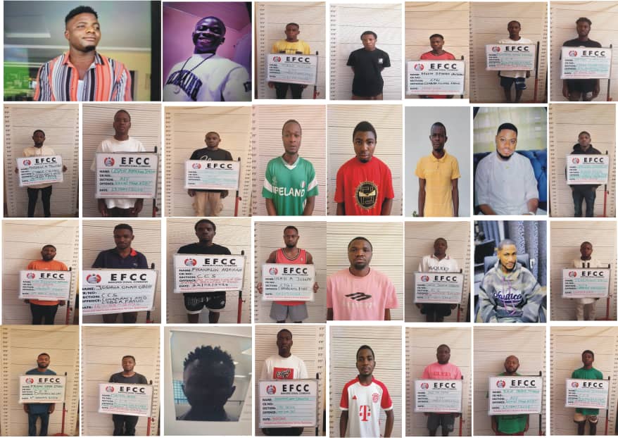 Thirty two people arrested for internet fraud by EFCC in Makurdi bag various jail terms after they pleaded guilty to the crime.
