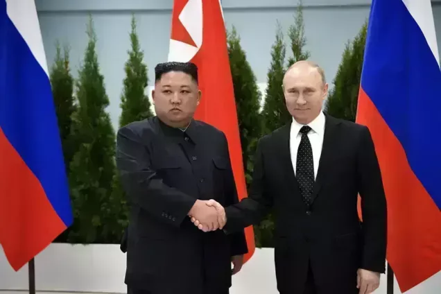 Kim_Jong un and Vladimir Putin