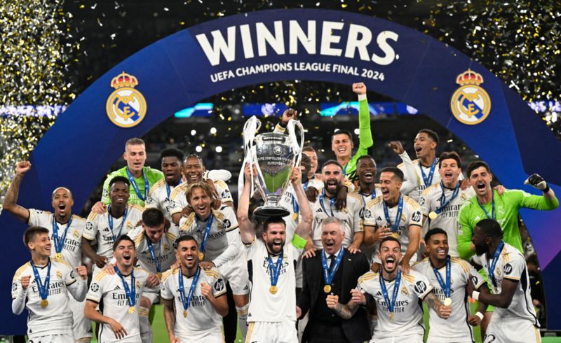 Madrid beat Dortmund to win 15th Champions League trophy