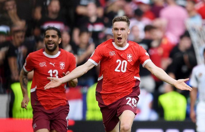 Switzerland thrash Hungary in Euro 2024