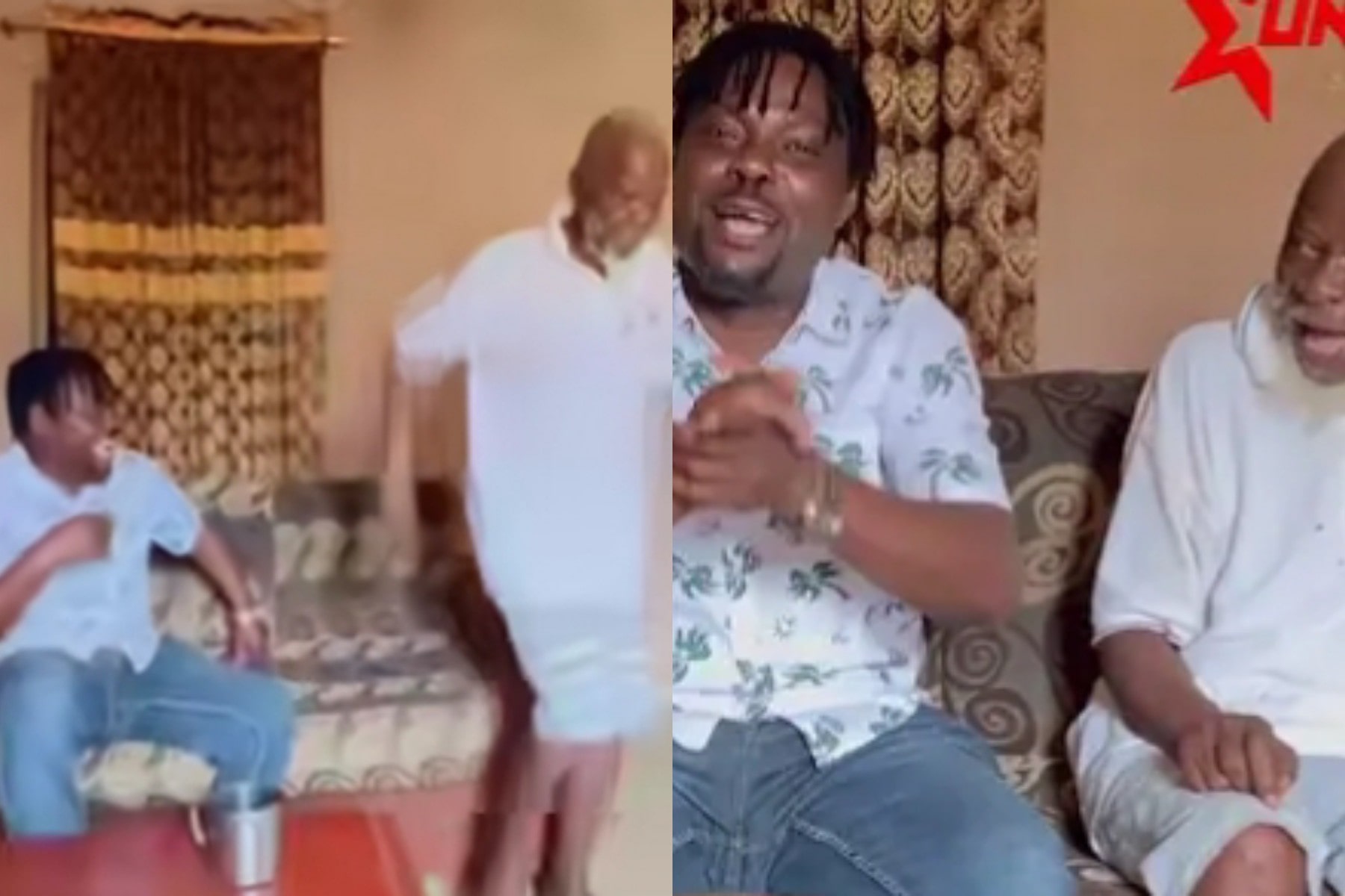 VIDEO: Kunle Afod marvels at 101-year-old actor Charles Olumo's vitality