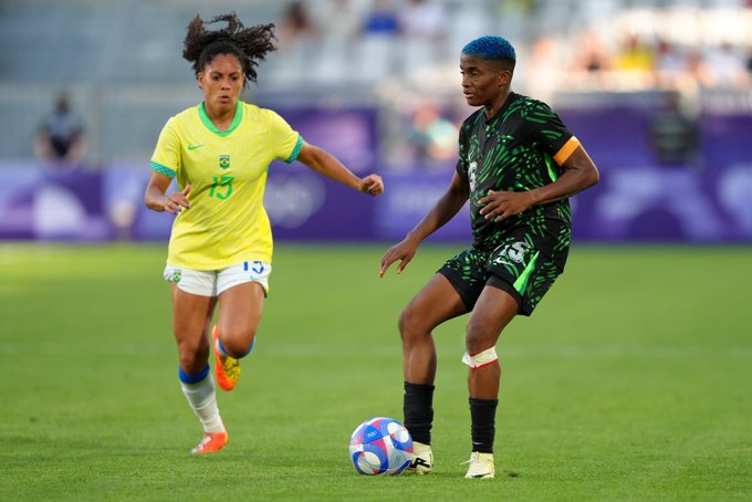 Super Falcons crash to Brazil in Women's Olympics football opener