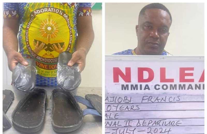 Spain-based businessman Akajiobi busted with cocaine hidden in his sandals at Lagos Airport